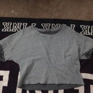 Grey crop top